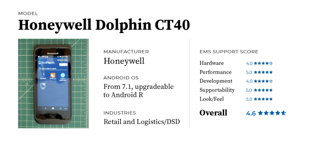 CT40 Device Review Scorecard
