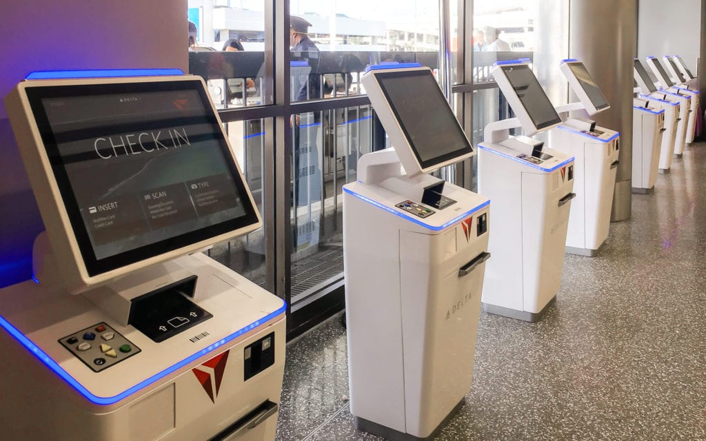 Delta Android kiosks in airport